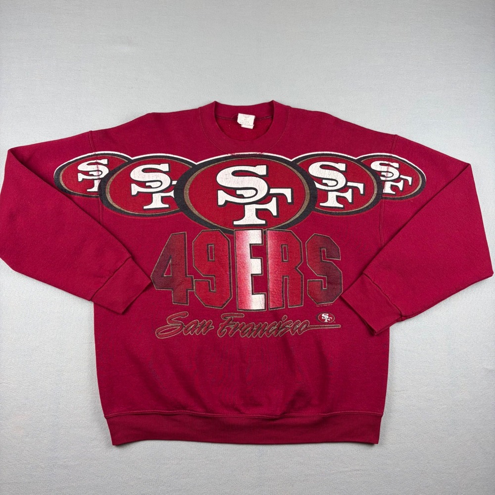 VTG Game Day Cliff Engle Mens XL San Francisco 49ers Crew Sweatshirt USA 90s